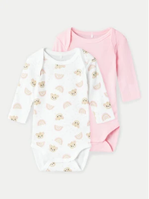 NAME IT Komplet body dziecięcych 13227023 Różowy