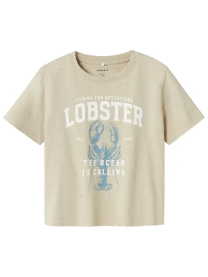 name it Koszulka "Fabi" w kolorze beżowym rozmiar: 98