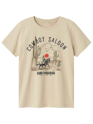 name it Koszulka "Haldi" w kolorze beżowym rozmiar: 158/164