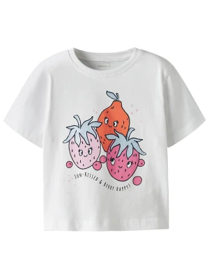 name it Koszulka "Helka" w kolorze białym ze wzorem rozmiar: 110