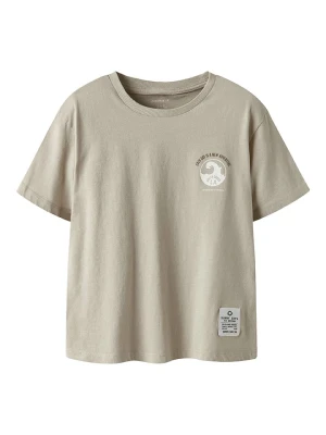 name it Koszulka "Jeano" w kolorze beżowym rozmiar: 122/128