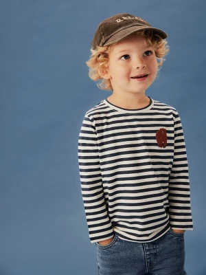 name it Koszulka "Nitu" w kolorze granatowo-białym rozmiar: 116