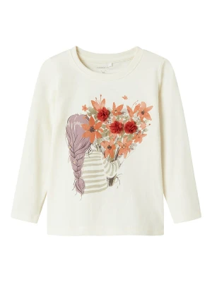 name it Koszulka "Otrea" w kolorze kremowo-pomarańczowo-fioletowym rozmiar: 104