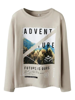 name it Koszulka "Rafadi" w kolorze beżowym rozmiar: 146/152