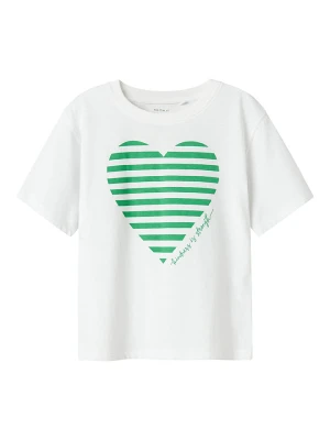 name it Koszulka w kolorze biało-zielonym rozmiar: 116