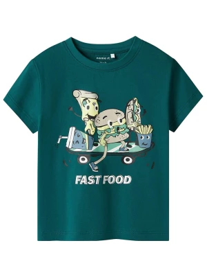 name it Koszulka w kolorze ciemnozielonym rozmiar: 92