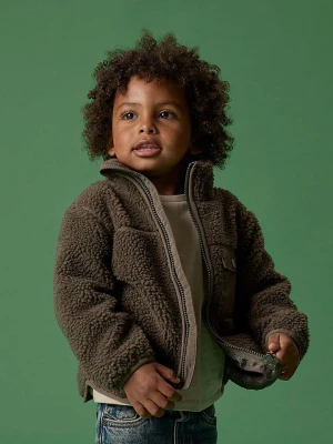 name it Kurtka polarowa "Mall" w kolorze brązowym rozmiar: 104