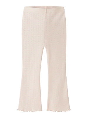 name it Legginsy "Bensa" w kolorze jasnoróżowo-żółtym rozmiar: 110