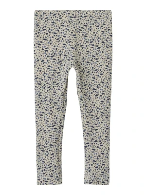 name it Legginsy w kolorze granatowo-kremowym rozmiar: 128