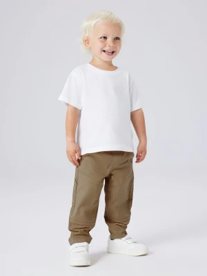 name it Spodnie "Ben" w kolorze khaki rozmiar: 110