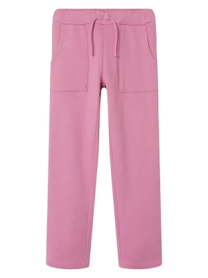 name it Spodnie dresowe "Distrine" w kolorze różowym rozmiar: 128