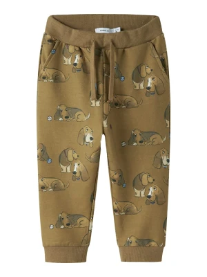name it Spodnie dresowe "Kody" w kolorze khaki rozmiar: 122