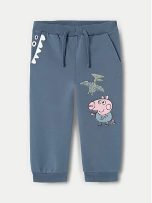 NAME IT Spodnie dresowe PEPPA PIG 13233915 Niebieski Regular Fit
