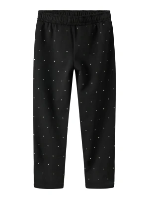 name it Spodnie dresowe "Ronja" w kolorze czarnym rozmiar: 140