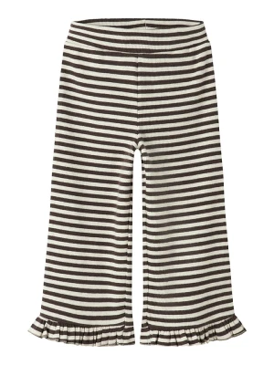 name it Spodnie "Luna" w kolorze czarno-białym rozmiar: 116