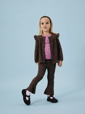 name it Spodnie "Rose" w kolorze brązowym rozmiar: 98