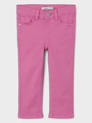 name it Spodnie "Salli" w kolorze różowym rozmiar: 92