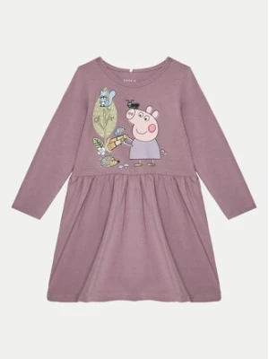 NAME IT Sukienka codzienna 13238551 Różowy Regular Fit