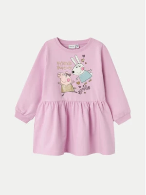 NAME IT Sukienka codzienna PEPPA PIG 13233900 Fioletowy Regular Fit