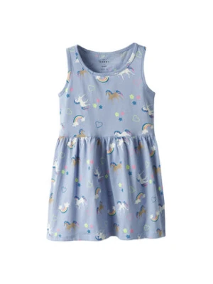 NAME IT Sukienka codzienna Vineo 13230153 Błękitny Regular Fit