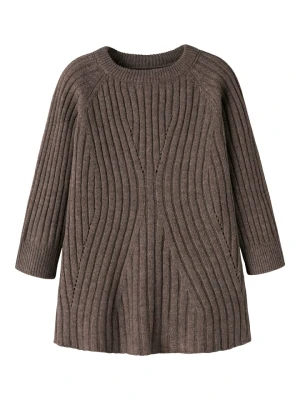 name it Sukienka dzianinowa "Rikine" w kolorze brązowym rozmiar: 98