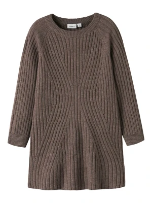 name it Sukienka dzianinowa "Rikine" w kolorze brązowym rozmiar: 146