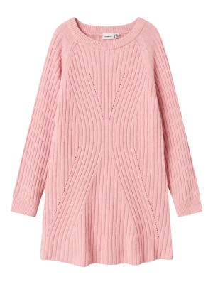 name it Sukienka dzianinowa "Rikine" w kolorze jasnoróżowym rozmiar: 122