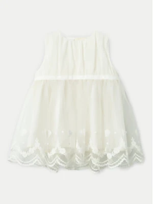 NAME IT Sukienka elegancka Demille 13240057 Écru Regular Fit