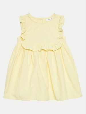 NAME IT Sukienka letnia Delana 13227285 Żółty Regular Fit
