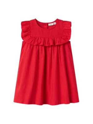 NAME IT Sukienka letnia Falinnen 13240518 Czerwony Regular Fit