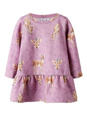 name it Sukienka "Pobambi" w kolorze jasnoróżowo-beżowym rozmiar: 122