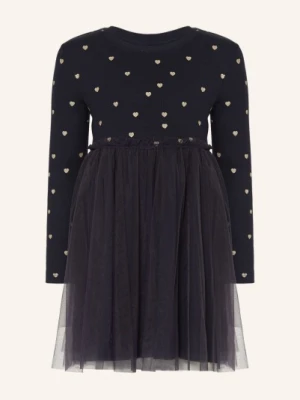 Name It Sukienka Z Mieszanki Materiałów blau