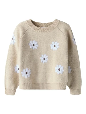 name it Sweter "Leia" w kolorze beżowym rozmiar: 110
