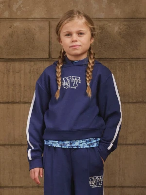 name it Sweter "Napes" w kolorze granatowo-białym rozmiar: 146/152