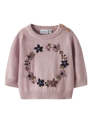 name it Sweter "Opair" w kolorze szaroróżowym rozmiar: 62