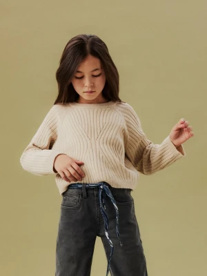 name it Sweter "Rikine" w kolorze beżowym rozmiar: 116