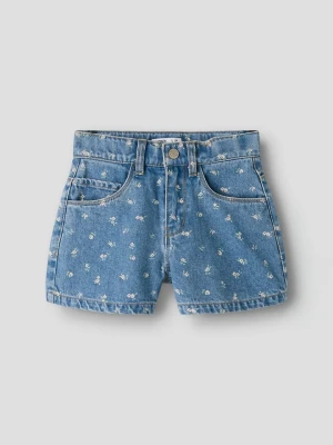 name it Szorty dżinsowe "Rose" - Mom fit - w kolorze niebieskim rozmiar: 164