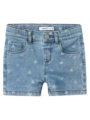 name it Szorty dżinsowe "Salli" w kolorze niebieskim rozmiar: 80