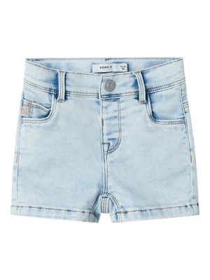 name it Szorty dżinsowe - Slim fit - w kolorze błękitnym rozmiar: 104