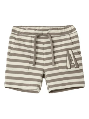 name it Szorty "Finn" w kolorze kremowo-oliwkowym rozmiar: 122