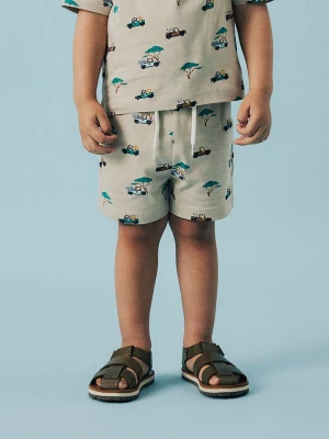 name it Szorty "Jivan" w kolorze beżowo-turkusowym rozmiar: 98