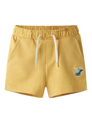 NAME IT Szorty sportowe Fritzo 13238144 Żółty Regular Fit