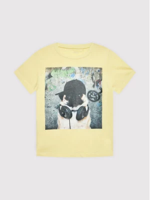 NAME IT T-Shirt 13200152 Żółty Regular Fit