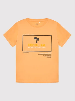 NAME IT T-Shirt 13202756 Pomarańczowy Regular Fit
