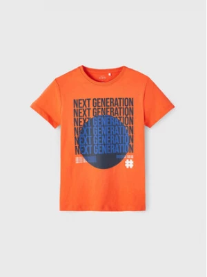 NAME IT T-Shirt 13212223 Pomarańczowy Regular Fit