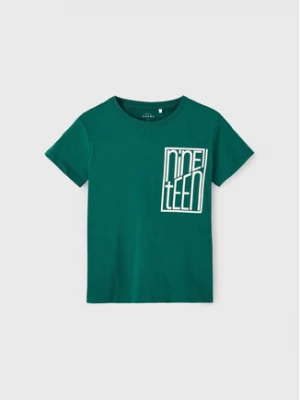 NAME IT T-Shirt 13212223 Zielony Regular Fit