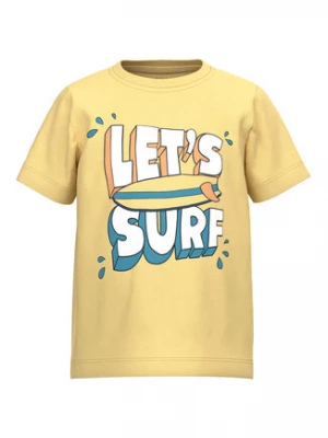 NAME IT T-Shirt 13216955 Żółty Regular Fit