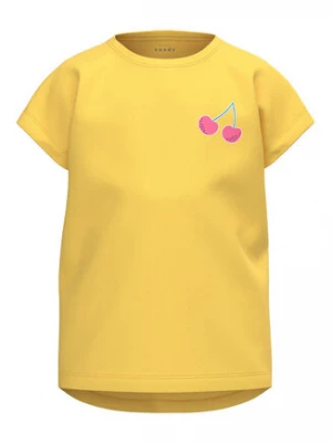 NAME IT T-Shirt 13217266 Żółty Regular Fit