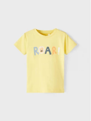 NAME IT T-Shirt 13217650 Żółty Regular Fit