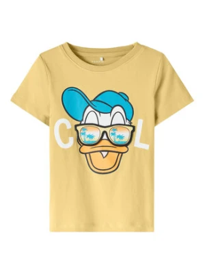 NAME IT T-Shirt 13217882 Żółty Regular Fit